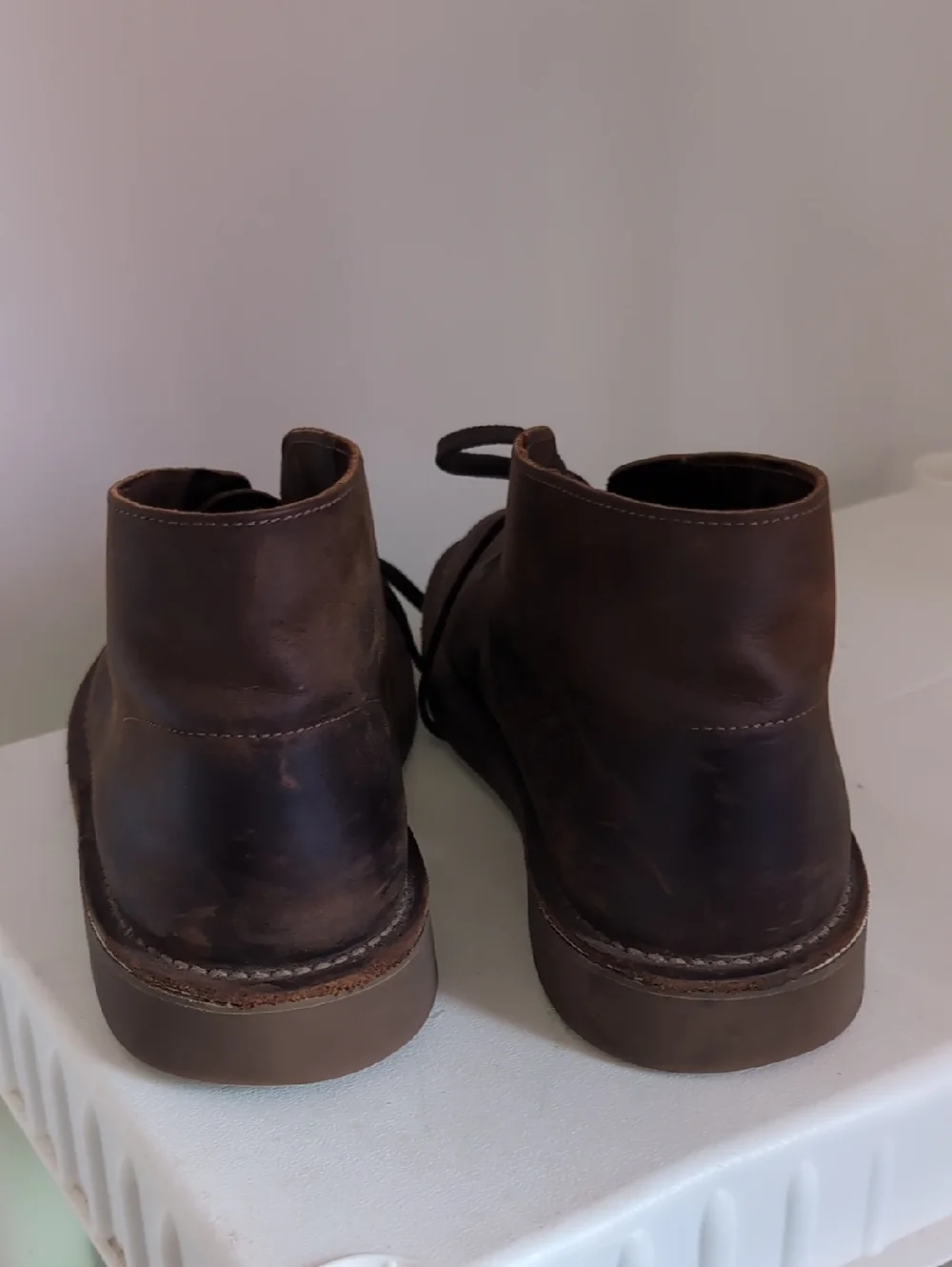 Clarks Shepton Chukka Boot Men's Size 10 Brown Smooth Leather